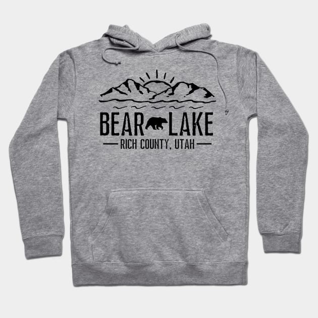 Bear Lake Utah Mountain Skiing Hiking Fishing Boating Hoodie by MalibuSun